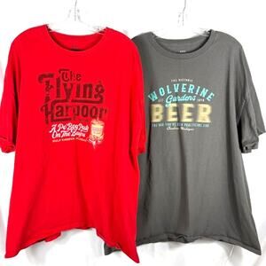 2 Dive Bar Shirt Club 3XL T-Shirt Flying Harpoon Wolverine Gardens